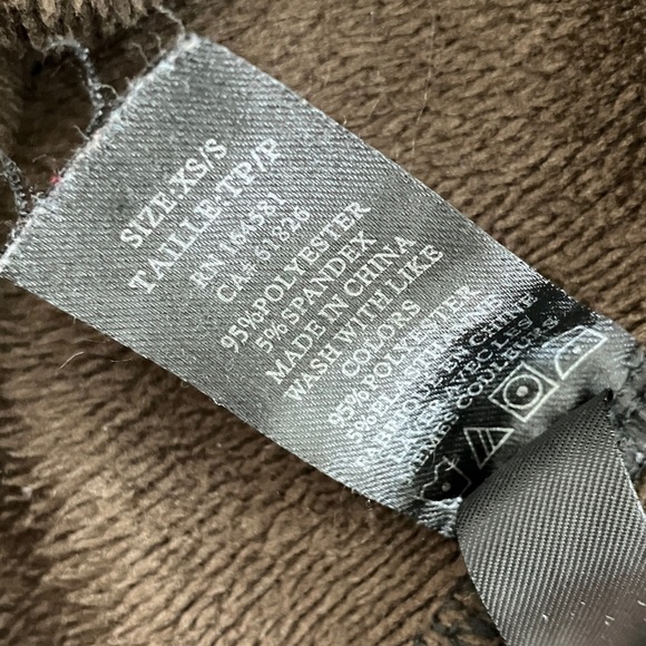 Just Cozy Womens size XS / Small thick fleece colorful festive garland Leggings - Picture 4 of 15